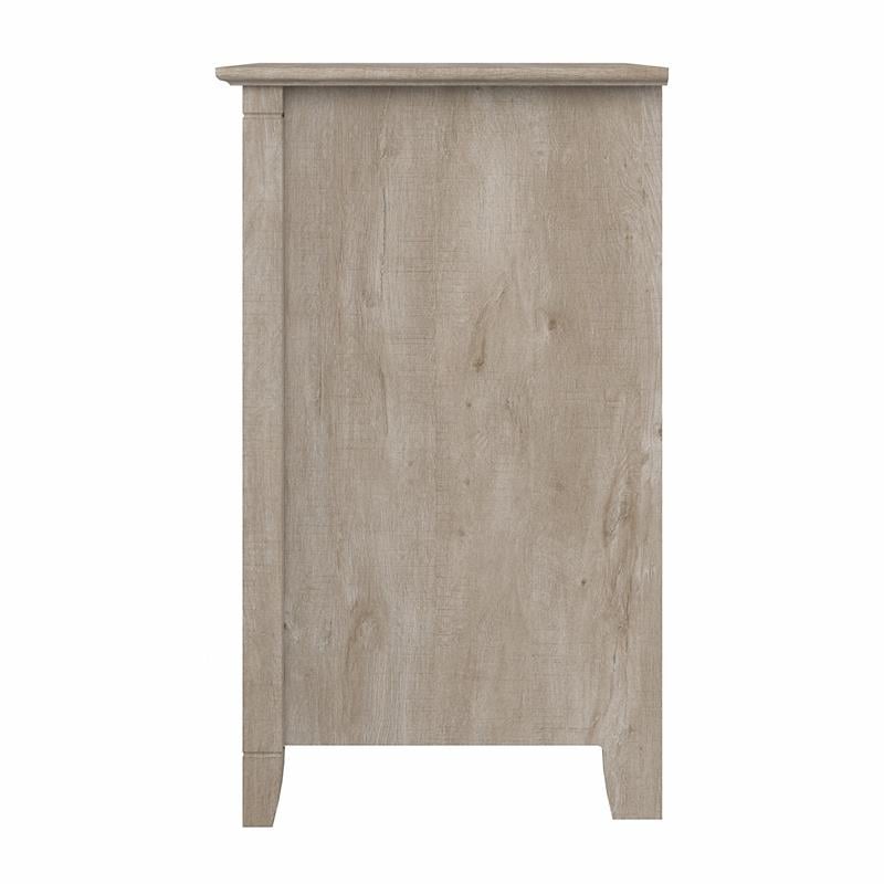 Key West Lateral File Cabinet with Shelf in Washed Gray - Engineered Wood