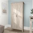 Key West Tall Storage Cabinet with Doors in Washed Gray - Engineered Wood