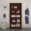 Key West Bathroom Storage Cabinet with Doors in Bing Cherry - Engineered Wood