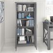 Key West Tall Storage Cabinet with Doors in Cape Cod Gray - Engineered Wood