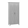 Key West Tall Storage Cabinet with Doors in Cape Cod Gray - Engineered Wood