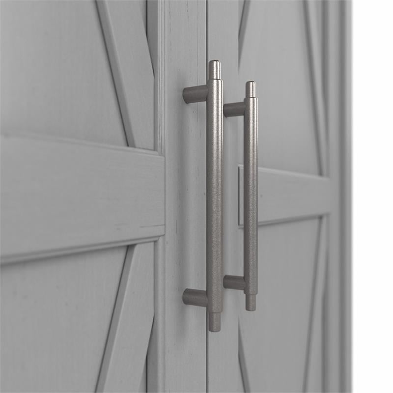 Key West Bathroom Storage Cabinet with Doors in Cape Cod Gray - Engineered Wood