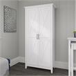 Key West Tall Storage Cabinet with Doors in Pure White Oak - Engineered Wood