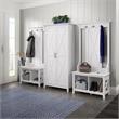 Key West Tall Storage Cabinet with Doors in Pure White Oak - Engineered Wood