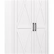 Key West Tall Storage Cabinet with Doors in Pure White Oak - Engineered Wood