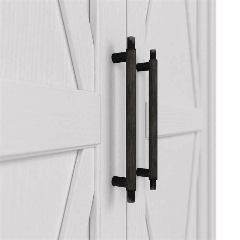 Key West Bathroom Storage Cabinet with Doors in Pure White Oak - Engineered Wood