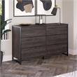Atria 6 Drawer Dresser in Charcoal Gray - Engineered Wood