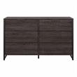 Atria 6 Drawer Dresser in Charcoal Gray - Engineered Wood