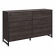 Atria 6 Drawer Dresser in Charcoal Gray - Engineered Wood