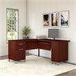 Somerset 60W L Shaped Desk with Storage - Engineered Wood