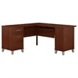Somerset 60W L Shaped Desk with Storage - Engineered Wood
