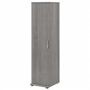 Universal Narrow Clothing Storage Cabinet in Platinum Gray - Engineered Wood