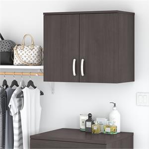 Universal Closet Wall Cabinet with Doors in Storm Gray - Engineered Wood