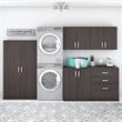 Universal 5 Piece Laundry Room Storage Set in Storm Gray - Engineered Wood