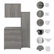 Universal 3 Piece Modular Garage Storage Set in Platinum Gray - Engineered Wood