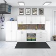 Universal Tall Garage Storage Cabinet in White - Engineered Wood