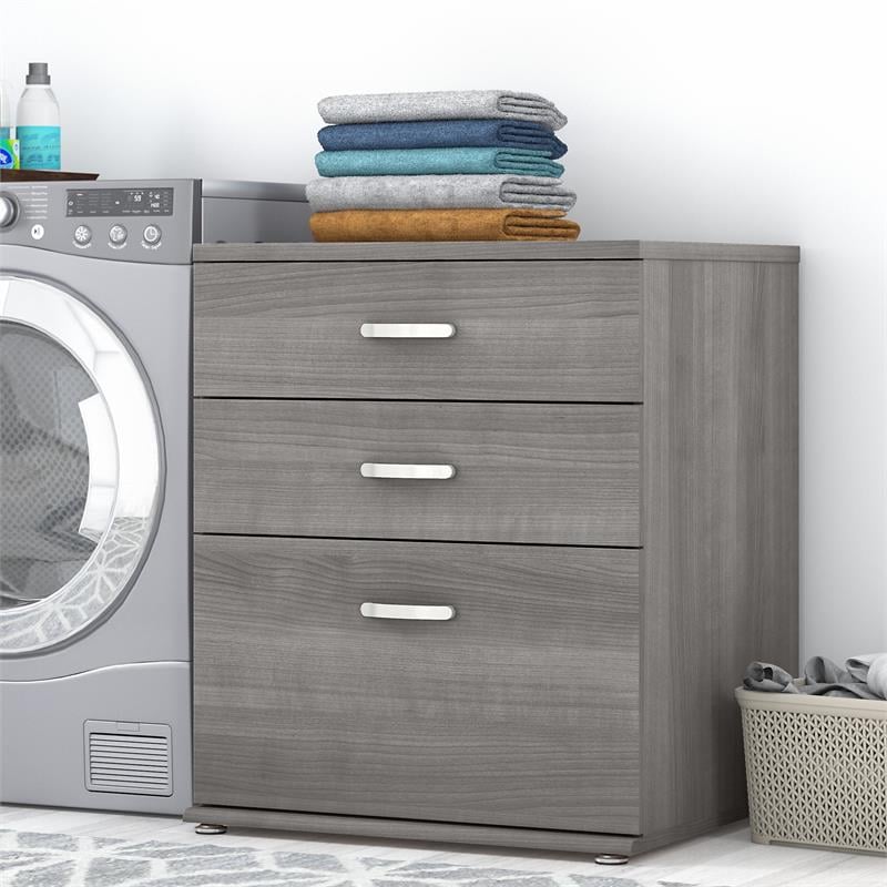 Universal Laundry Room Cabinet with Drawers in Platinum Gray - Engineered Wood