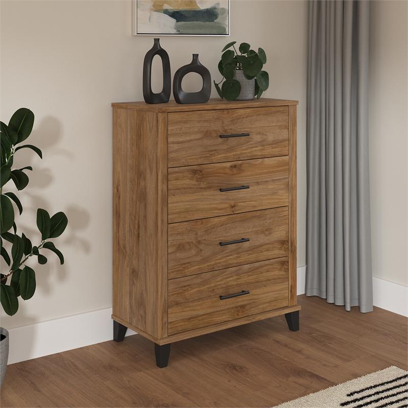 Somerset Chest of Drawers in Fresh Walnut - Engineered Wood