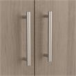 Somerset Tall Storage Cabinet with Doors in Ash Gray - Engineered Wood