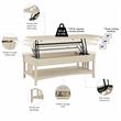 Salinas Lift Top Coffee Table with Storage in Antique White - Engineered Wood