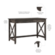 Key West 48W Writing Desk in Dark Gray Hickory - Engineered Wood