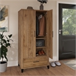 Somerset Tall Entryway Cabinet with Doors in Fresh Walnut - Engineered Wood