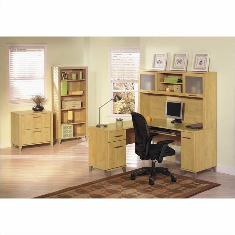 Bush Furniture Somerset 60 L Shape Wood Computer Desk 042976814304 