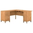Somerset 60W L Shaped Desk with Storage - Engineered Wood