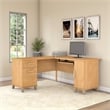 Somerset 60W L Shaped Desk with Storage - Engineered Wood