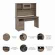 Cabot 60W Computer Desk with Hutch in Ash Gray - Engineered Wood