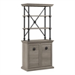 Coliseum Designer Bookcase with Doors in Driftwood Gray - Engineered Wood