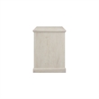 Bush Lennox Engineered Wood Desk with Storage Cabinet in Linen White Oak