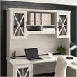 Bush Lennox Engineered Wood Hutch for Buffet Cabinet in Linen White Oak