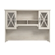 Bush Lennox Engineered Wood Hutch for Buffet Cabinet in Linen White Oak