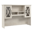 Bush Lennox Engineered Wood Hutch for Buffet Cabinet in Linen White Oak