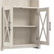 Bush Lennox 5-Shelf Engineered Wood Bookcase in Linen White Oak (Set of 2)