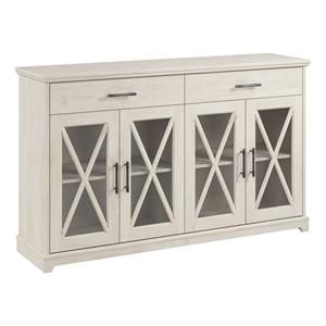 Bush Lennox Engineered Wood TV Stand for TVs up to 75&quot in Linen White Oak