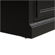 Woodland 24W Small Shoe Bench with Drawer in Black Suede Oak - Engineered Wood