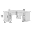 Westbrook 60W L Shaped Desk with Storage by Bush Furniture