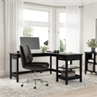 Broadview 60W L Shaped Computer Desk with Storage in Classic Black
