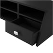 Bush Furniture Broadview Desktop Organizer in Classic Black - Engineered Wood