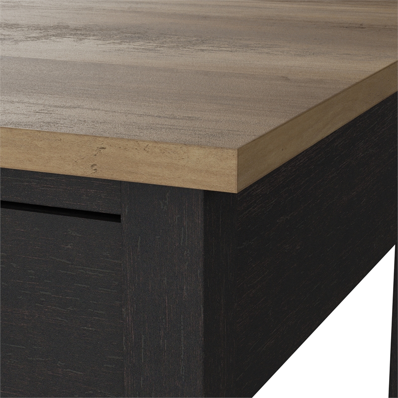 Mayfield 2 Drawer Lateral File Cabinet in Vintage Black and Reclaimed Pine