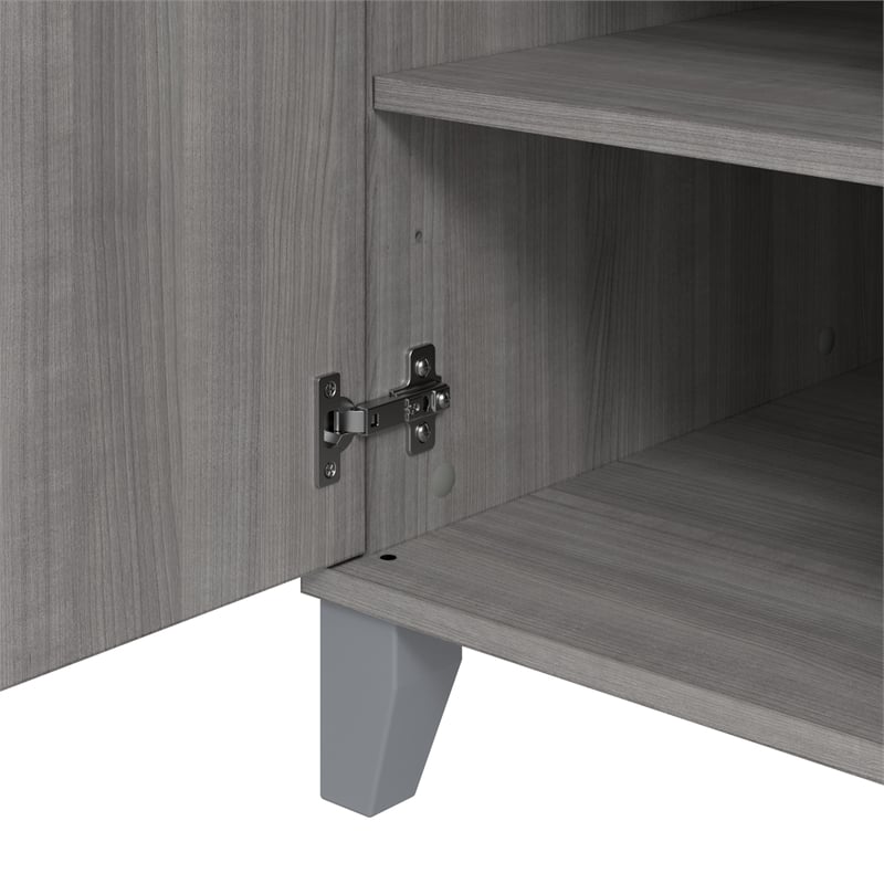 Somerset 54W Office Desk with Drawer and Storage Cabinet - Engineered Wood