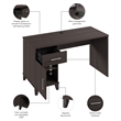 Somerset 54W Office Desk with Drawer and Storage Cabinet - Engineered Wood