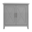 Key West Small Storage Cabinet with Doors in Cape Cod Gray - Engineered Wood