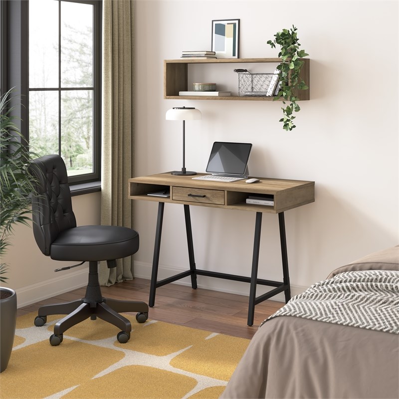 Steele 40W Writing Desk in Reclaimed Pine by Bush Furniture - Engineered Wood