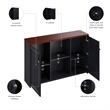 Fairview Accent Cabinet with Doors - Engineered Wood