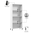 Essence 4 Shelf Bookcase - Engineered Wood