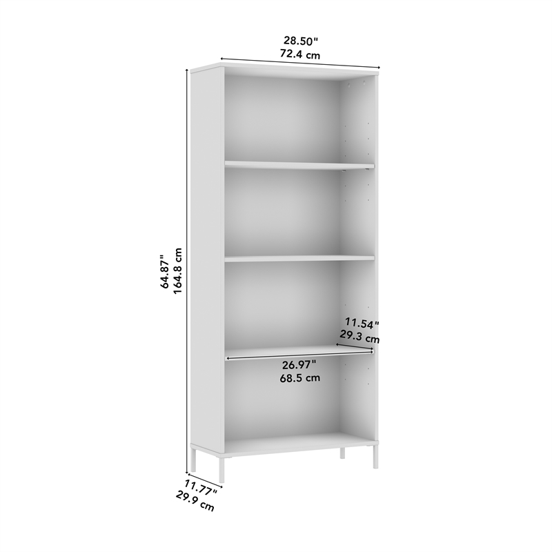 Essence 4 Shelf Bookcase - Engineered Wood