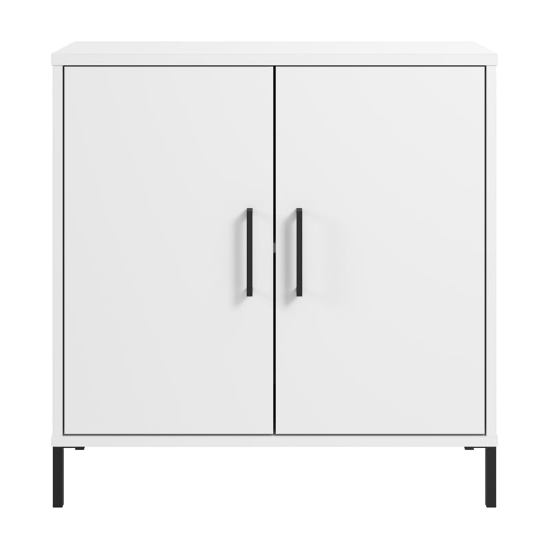 Essence Low Storage Cabinet with Doors - Engineered Wood